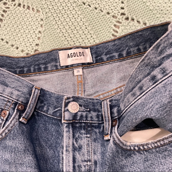 AGOLDE Parker Vintage Cut Off Denim Jean Shorts 26 - Picture 5 of 7